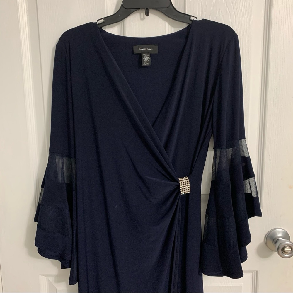 blue formal gown